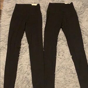 TWO pairs of Aerie High Waisted Offline Leggings